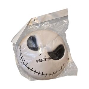 Jack Skellington Costume Mask BowTie Accessory Kit Nightmare Before 2-Piece NWOT